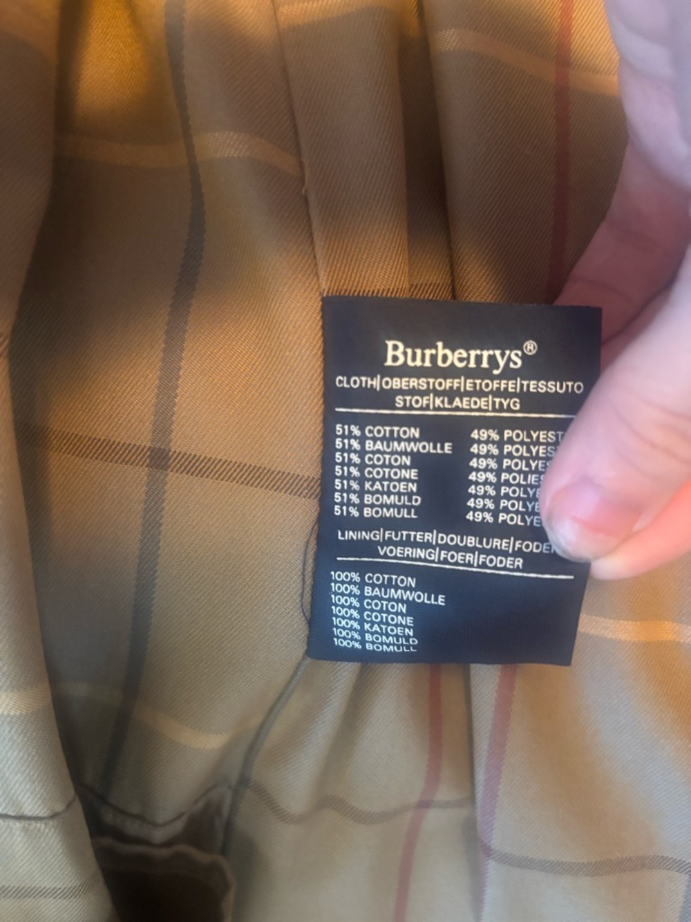 Burberry Olive Green Trench Coat - Picture 5 of 6